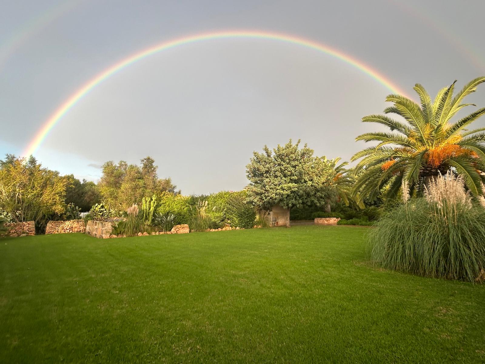 Piscina y terraza en Can Carro